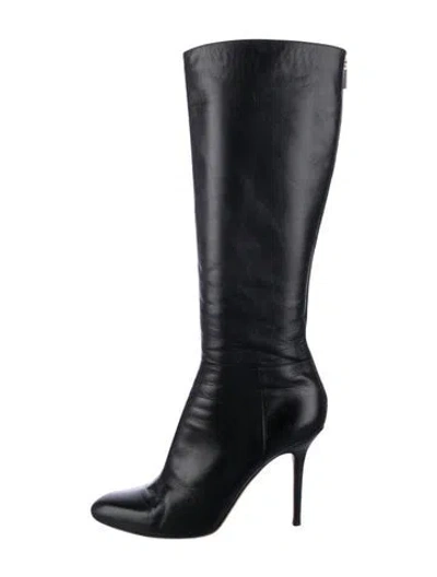Pre-owned Jimmy Choo Leather Boots In Black