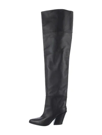 Pre-owned Jimmy Choo Leather Boots In Black