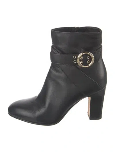 Pre-owned Jimmy Choo Leather Boots In Black