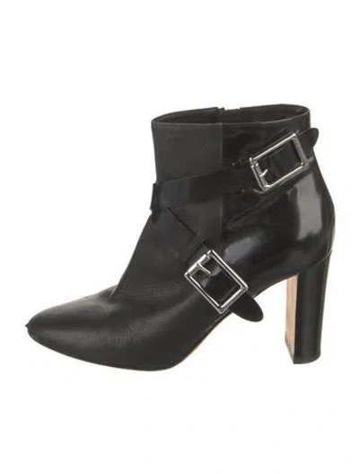 Pre-owned Jimmy Choo Leather Boots In Black