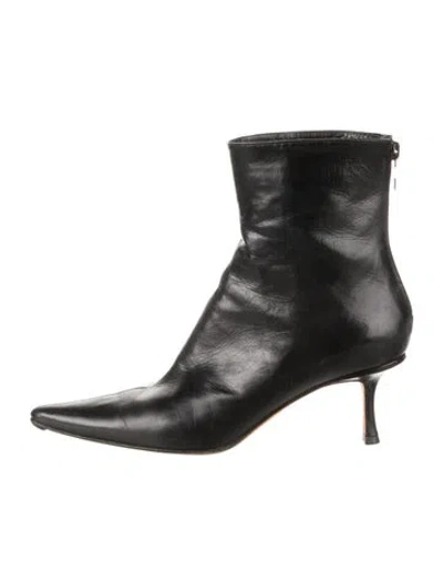 Pre-owned Jimmy Choo Leather Boots In Black
