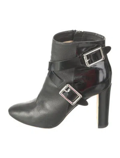 Pre-owned Jimmy Choo Leather Boots In Black
