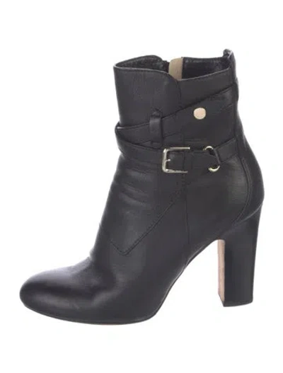Pre-owned Jimmy Choo Leather Boots In Black