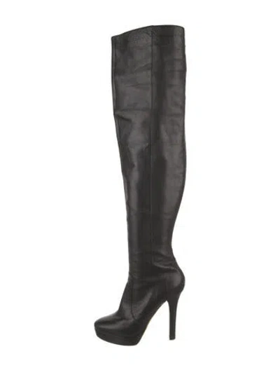 Pre-owned Jimmy Choo Leather Boots In Black