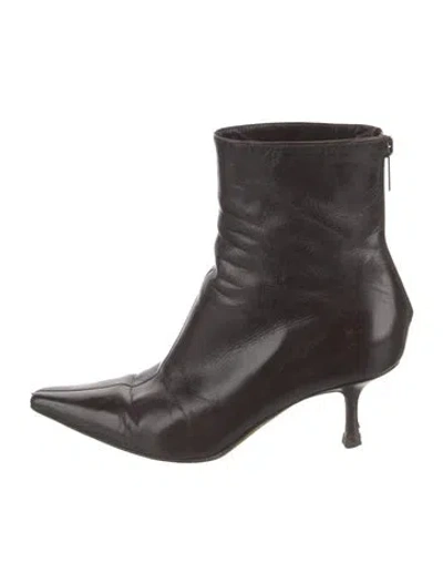 Pre-owned Jimmy Choo Leather Boots In Brown