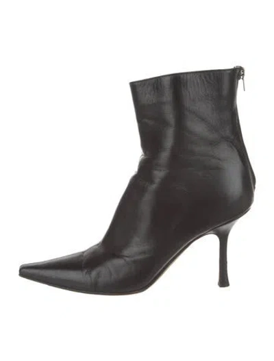 Pre-owned Jimmy Choo Leather Boots In Brown