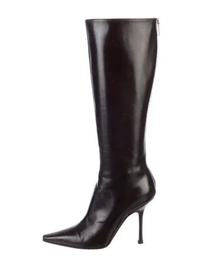 Pre-owned Jimmy Choo Leather Boots In Brown