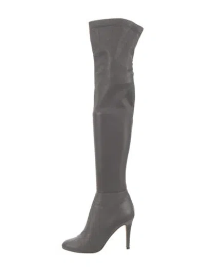 Pre-owned Jimmy Choo Leather Boots In Gray
