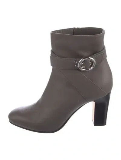 Pre-owned Jimmy Choo Leather Boots In Gray