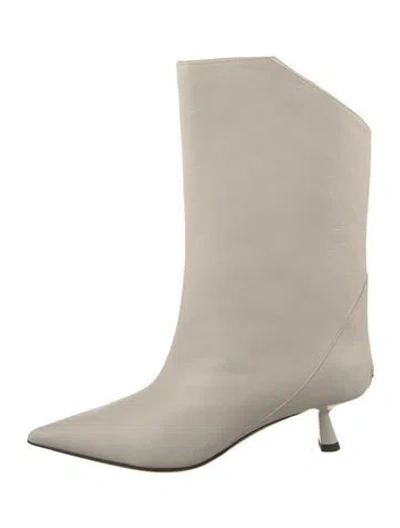 Pre-owned Jimmy Choo Leather Boots In Neutral