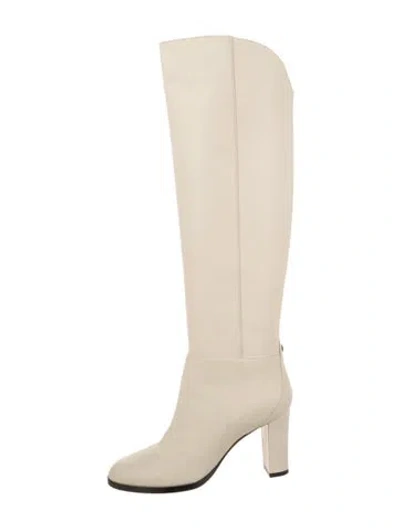 Pre-owned Jimmy Choo Leather Boots In Neutral