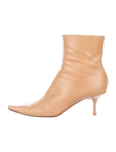 Pre-owned Jimmy Choo Leather Boots In Neutral