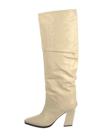 Pre-owned Jimmy Choo Leather Boots In Neutral