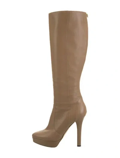 Pre-owned Jimmy Choo Leather Boots In Neutral