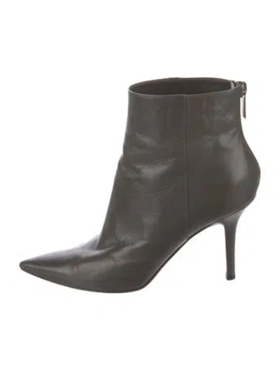 Pre-owned Jimmy Choo Leather Boots In Neutral