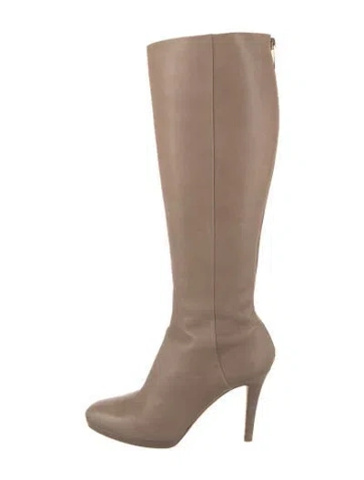 Pre-owned Jimmy Choo Leather Boots In Neutral