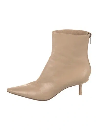 Pre-owned Jimmy Choo Leather Boots In Neutral