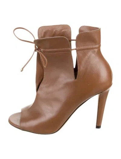 Pre-owned Jimmy Choo Leather Boots In Neutrals