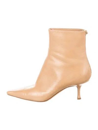 Pre-owned Jimmy Choo Leather Boots In Neutrals