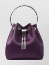 Jimmy Choo Women Bon Bon Leather Bucket Bag In Purple