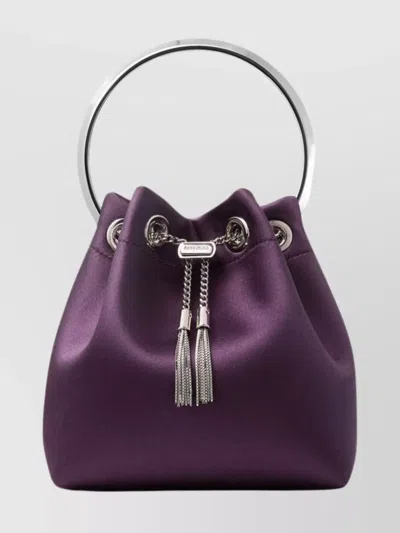 Jimmy Choo Leather Bucket Bag Ring Handle