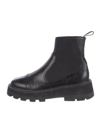 Pre-owned Jimmy Choo Leather Chelsea Boots In Black