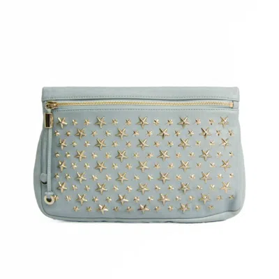 Pre-owned Jimmy Choo Leather Clutch Bag () In Blue