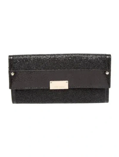 Pre-owned Jimmy Choo Leather Clutch In Black