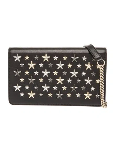 Pre-owned Jimmy Choo Leather Clutch In Black