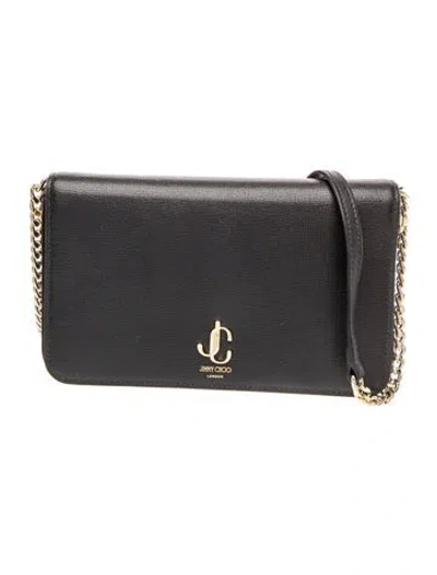 Pre-owned Jimmy Choo Leather Clutch In Black