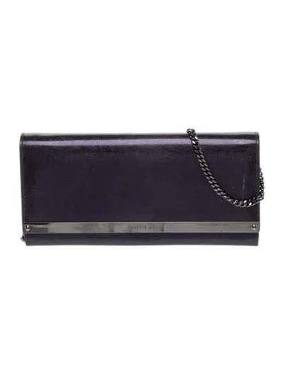 Pre-owned Jimmy Choo Leather Clutch In Black