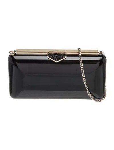 Pre-owned Jimmy Choo Leather Clutch In Black