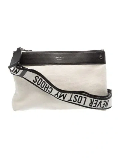 Pre-owned Jimmy Choo Leather Clutch In Neutral