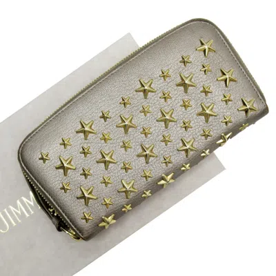 Pre-owned Jimmy Choo Leather Coin Purse/coin Case () In Gold