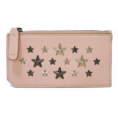 Pre-owned Jimmy Choo Leather Coin Purse/coin Case () In Pink