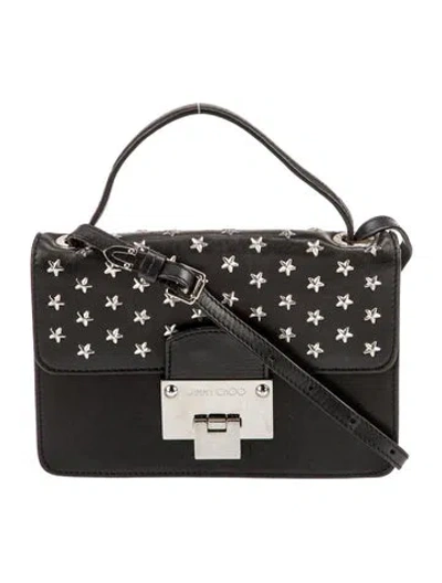 Pre-owned Jimmy Choo Leather Crossbody Bag In Black