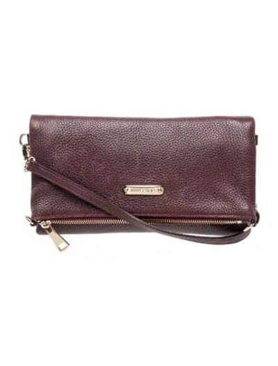 Pre-owned Jimmy Choo Leather Crossbody Bag In Burgundy