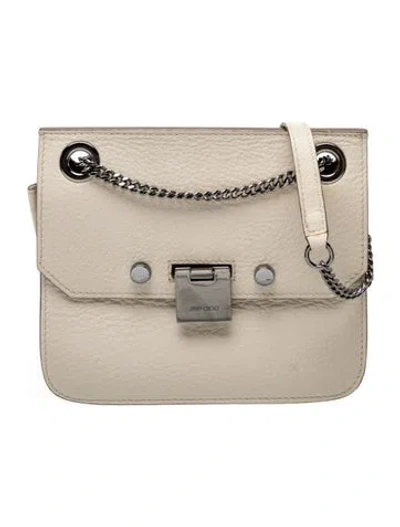Pre-owned Jimmy Choo Leather Crossbody Bag In Neutral