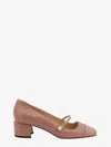 Jimmy Choo Pearl Block Heel Square Toe Ballerina Shoes