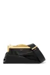 JIMMY CHOO LEATHER DIAMOND FRAME CLUTCH