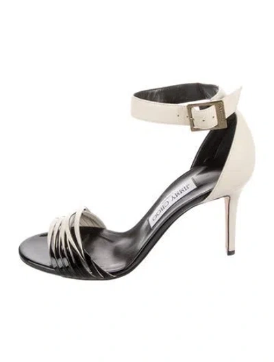 Pre-owned Jimmy Choo Leather D'orsay Pumps In White