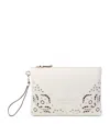 Jimmy Choo Leather Embroidered Pouch