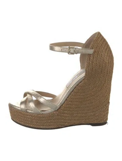 Pre-owned Jimmy Choo Leather Espadrilles