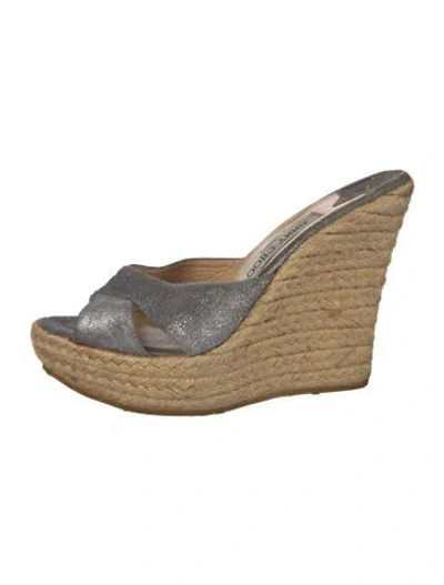 Pre-owned Jimmy Choo Leather Espadrilles