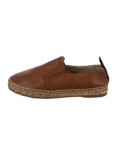 Pre-owned Jimmy Choo Leather Espadrilles In Brown