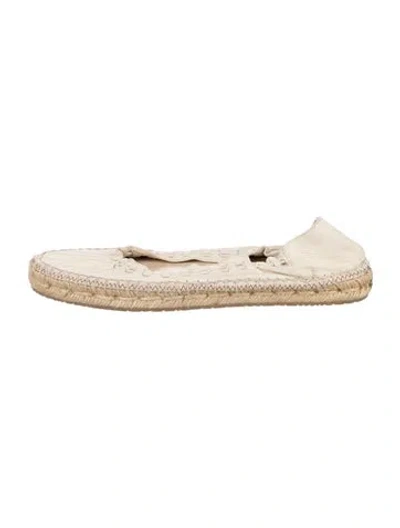 Pre-owned Jimmy Choo Leather Espadrilles In Neutrals