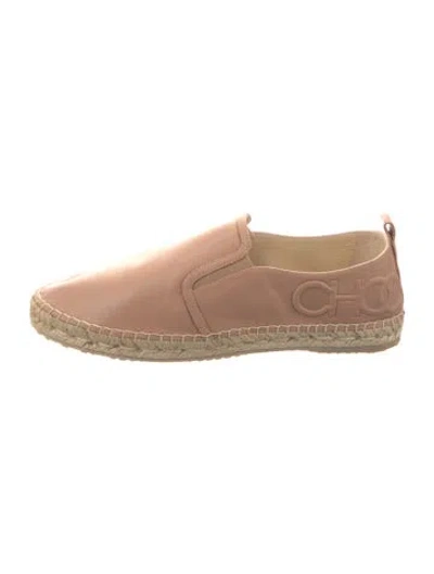 Pre-owned Jimmy Choo Leather Espadrilles In Pink