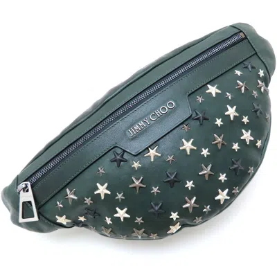 Pre-owned Jimmy Choo Leather Fanny Pack Sling Bag () In Green