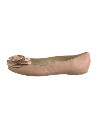 Pre-owned Jimmy Choo Leather Flats In Pink