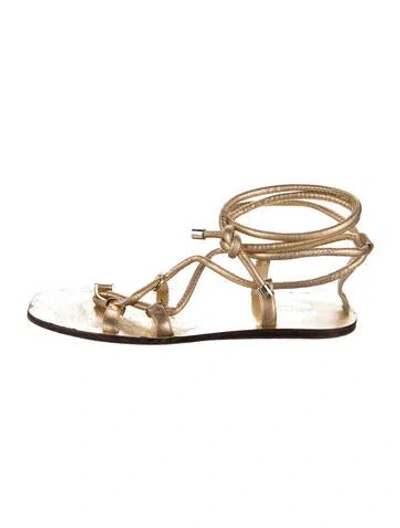 Pre-owned Jimmy Choo Leather Gladiator Sandals